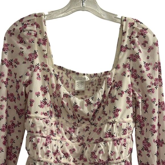 Kirious Women's Floral Smocked Long Sleeve Blouse Size M Multicolor - Picture 2 of 12